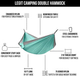 Double Hammock for Two | Portable, Heavy-Duty Outdoor & Travel Hammock