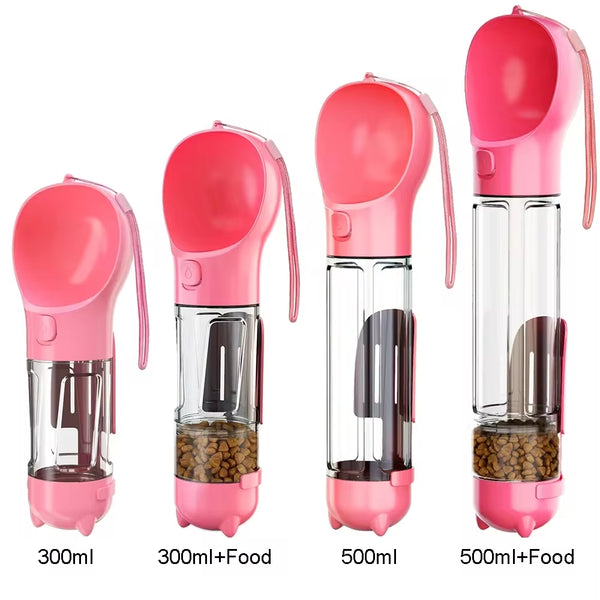 3-in-1 Portable Dog Water Bottle & Feeder with Poop Dispenser – The Ultimate All-in-One Solution for Active Pet Owners