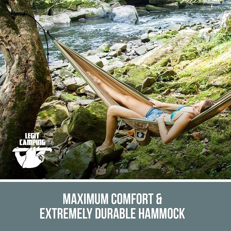 Double Hammock for Two | Portable, Heavy-Duty Outdoor & Travel Hammock