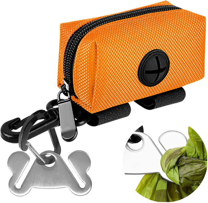 Hands-Free Dog Walking Set – Poop Bag Dispenser & Waste Bag Holder | Leash Attachment for Easy Pet Cleanup