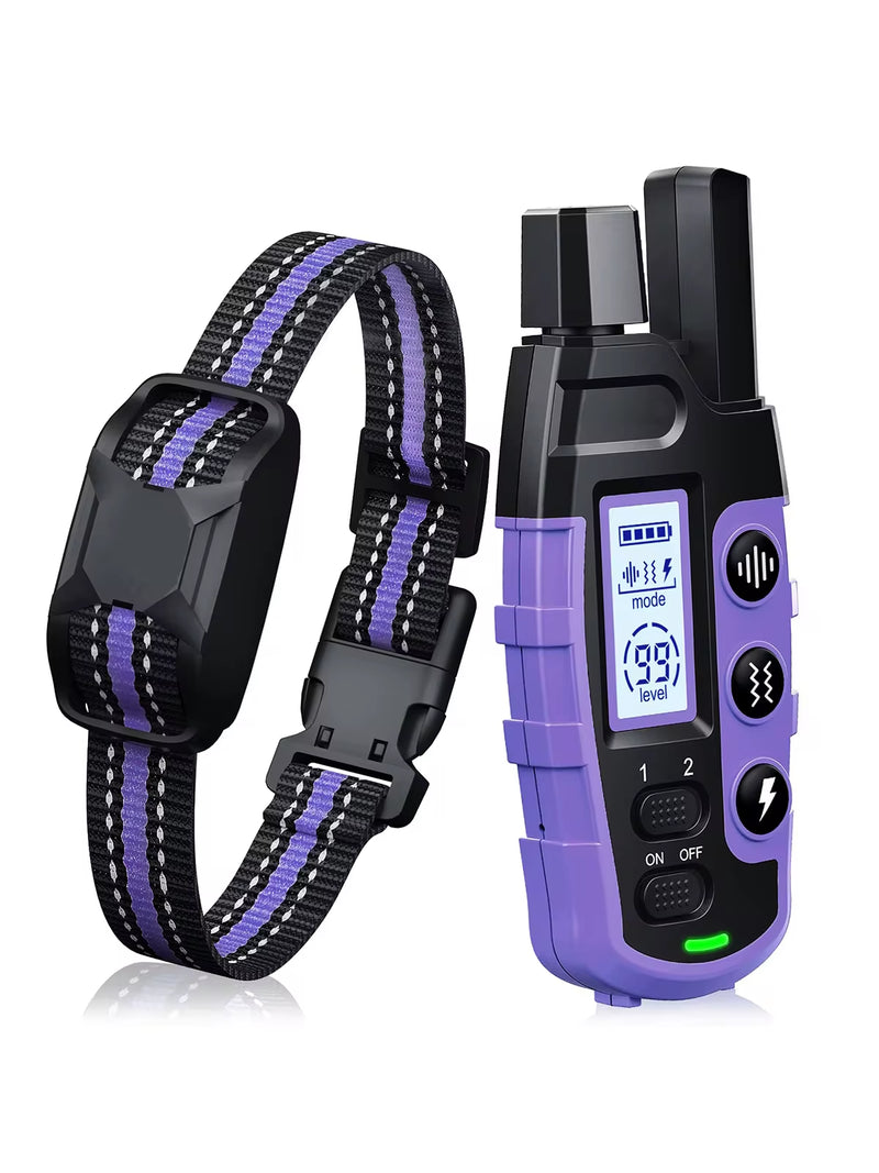 3300ft Electric Dog Training Collar – Waterproof Remote for 5-120lbs Dogs, Shock & Vibration Modes