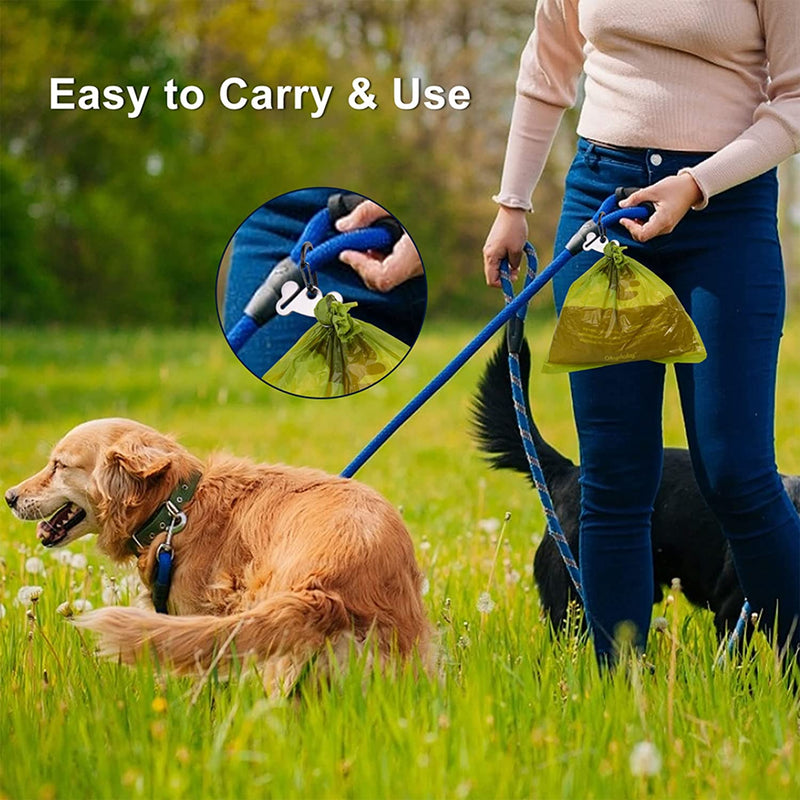 Hands-Free Dog Walking Set – Poop Bag Dispenser & Waste Bag Holder | Leash Attachment for Easy Pet Cleanup