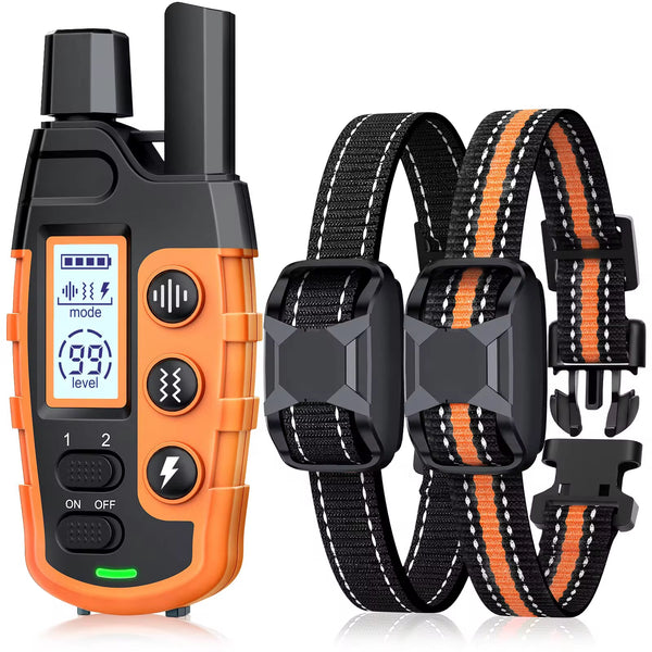 3300ft Electric Dog Training Collar – Waterproof Remote for 5-120lbs Dogs, Shock & Vibration Modes