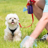 Hands-Free Dog Walking Set – Poop Bag Dispenser & Waste Bag Holder | Leash Attachment for Easy Pet Cleanup