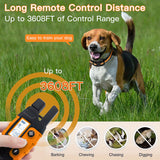 3300ft Electric Dog Training Collar – Waterproof Remote for 5-120lbs Dogs, Shock & Vibration Modes